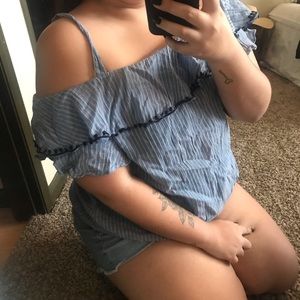 Tommy Hilfiger Over the Shoulder Blouse